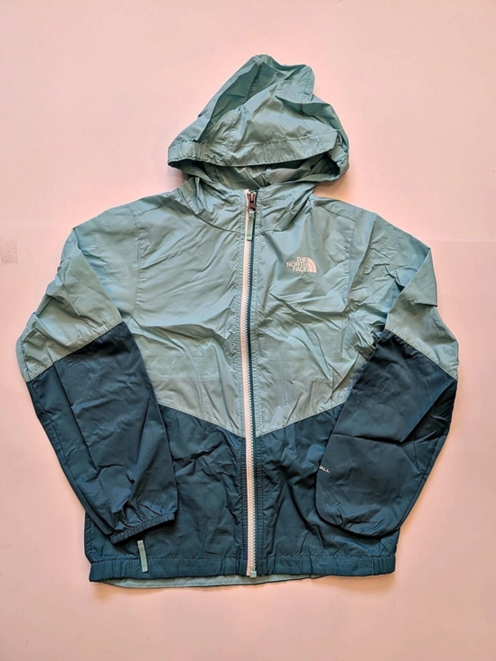 The North Face Kids Color Block Hooded Windbreaker 7/8